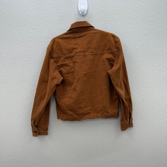 VTG Levis Rust Button Up Collared Denim Jacket Mens SEE MEASUREMENTS - Picture 6 of 8